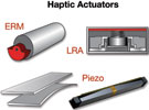 Figure 2. Haptic actuators help achieve vibrations by employing the piezo effect.